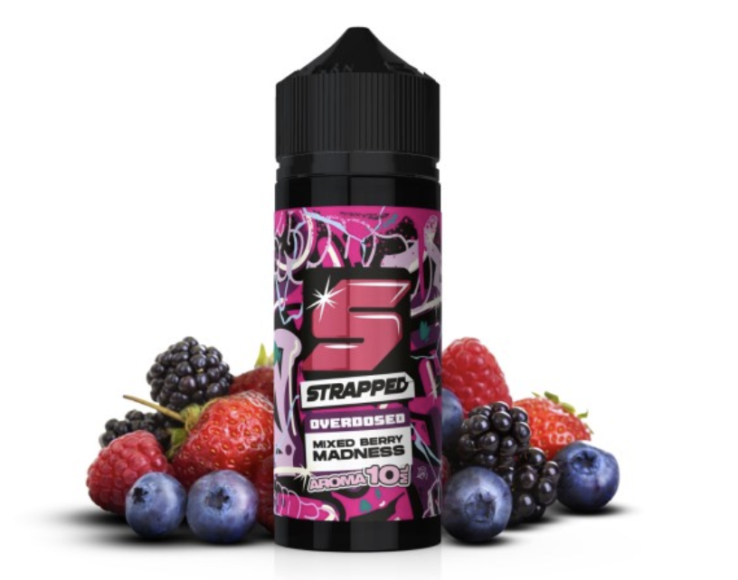 Strapped Overdosed | Mixed Berry Madness | Longfill Aroma 10ml in 120ml